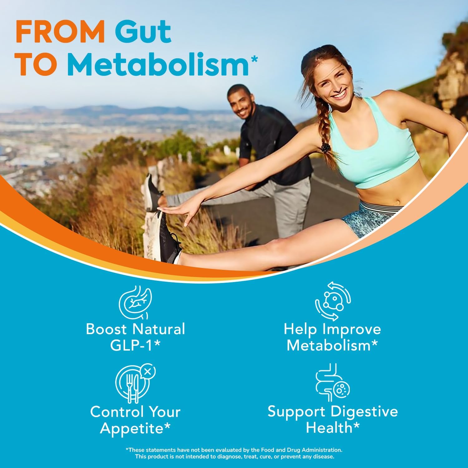 Akkermansia Probiotic GLP-1, 1 Billion TFU, Akkermansia Muciniphila with Prebiotic Inulin, for Men & Women, Vegan, Non-GMO, 30 Caps - Image 4