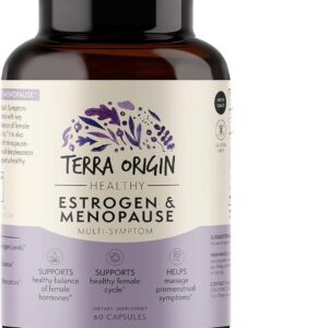 TERRA ORIGIN Multi-Symptom Menopause Supplements for Women | Menopause Support for Night Sweats, Hot Flashes & Mood Swings | DIM, Black Cohosh, Dong Quai, Chaste Tree Berry | 60 Capsules