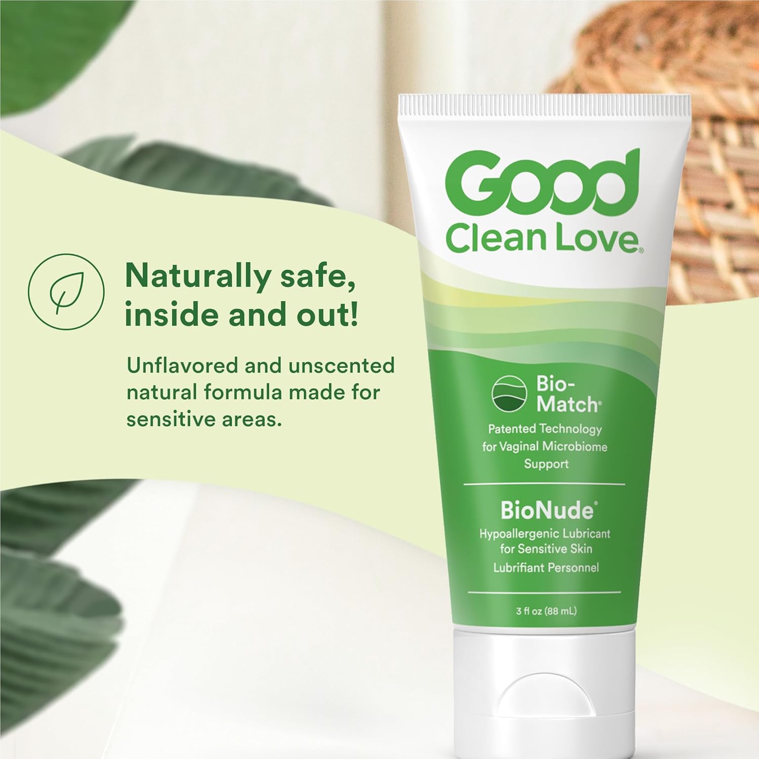 Good Clean Love BioNude Ultra Sensitive Personal Lubricant, Hypoallergenic Unscented & Unflavored Water-Based Lube, Safe for Adult Toys & Condoms, Intimate Wellness Gel for Men & Women, 3 Oz (2-Pack) - Image 6