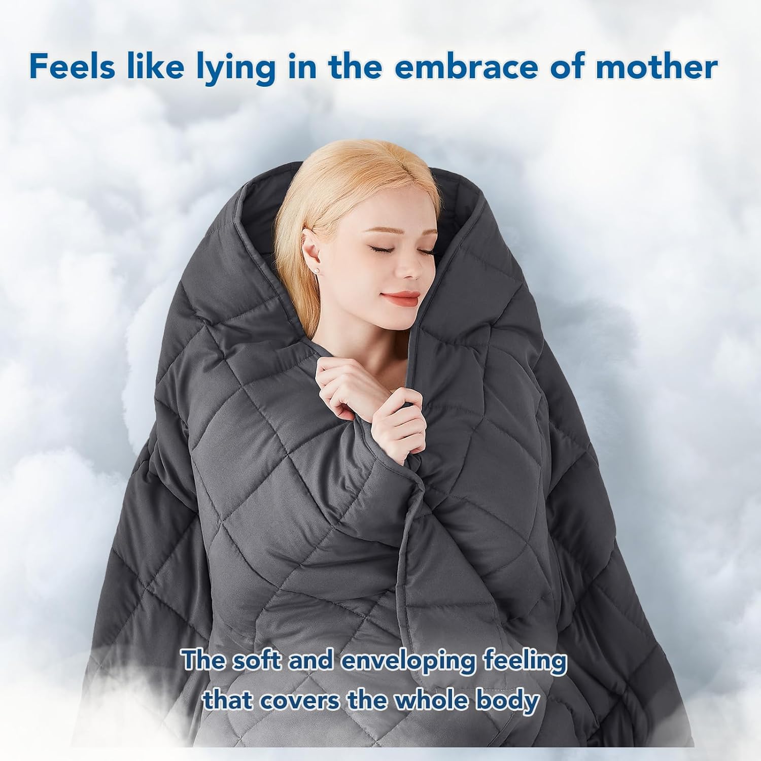 Topcee Weighted Blanket (20lbs 60"x80" Queen Size) for Adult All-Season Summer Fall Winter Cooling Breathable Heavy Microfiber Material with Glass Beads Big Blanket Soft Thick Comfort - Image 3