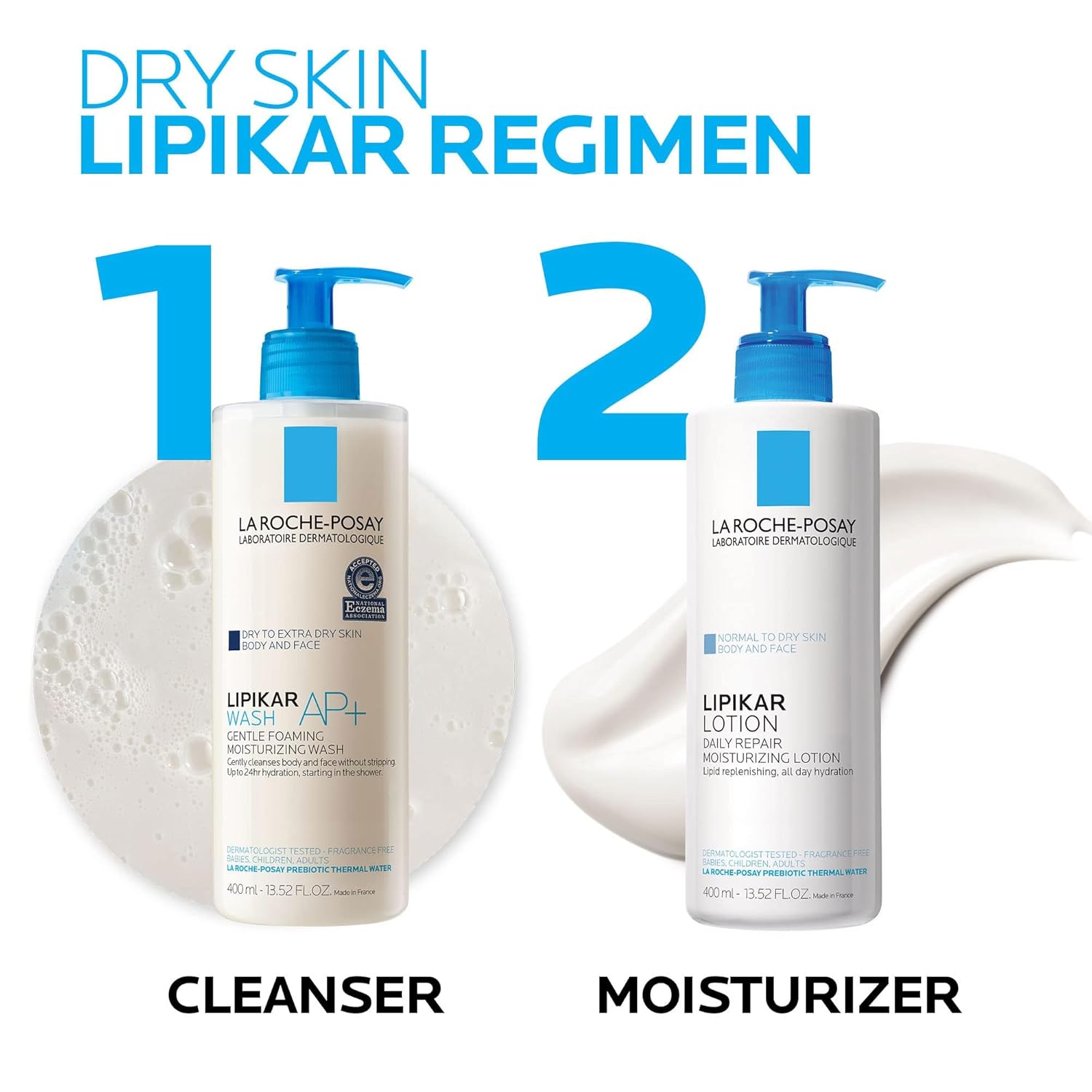 La Roche-Posay Lipikar Body Lotion Daily Repair Moisturizing Cream, Fragrance Free Body Moisturizer with Shea Butter, Body Lotion for Dry Skin, Moisturizing for Sensitive Skin - Image 6