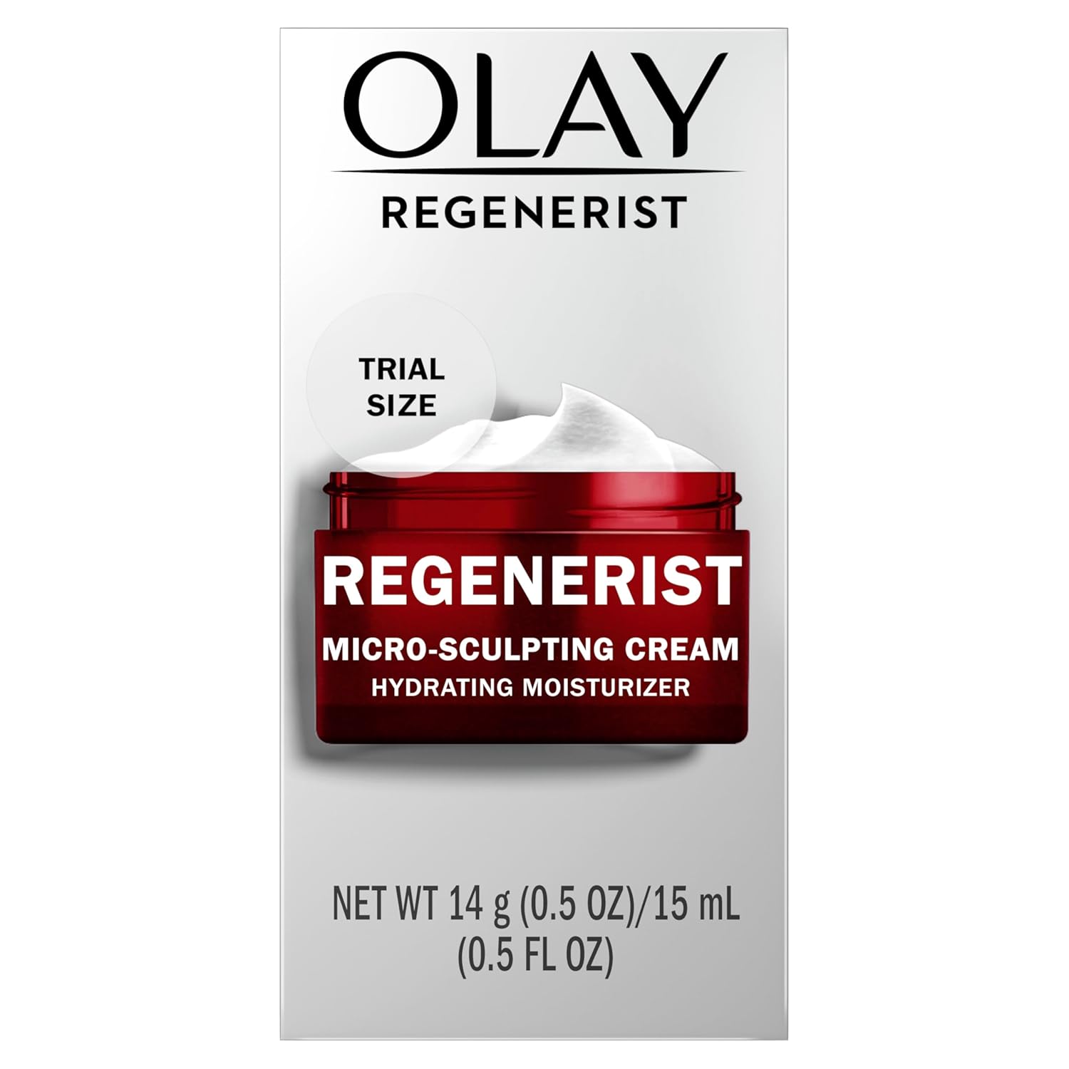 Olay Regenerist Micro-Sculpting Cream Face Moisturizer, Trial Size 0.5 oz - Image 10