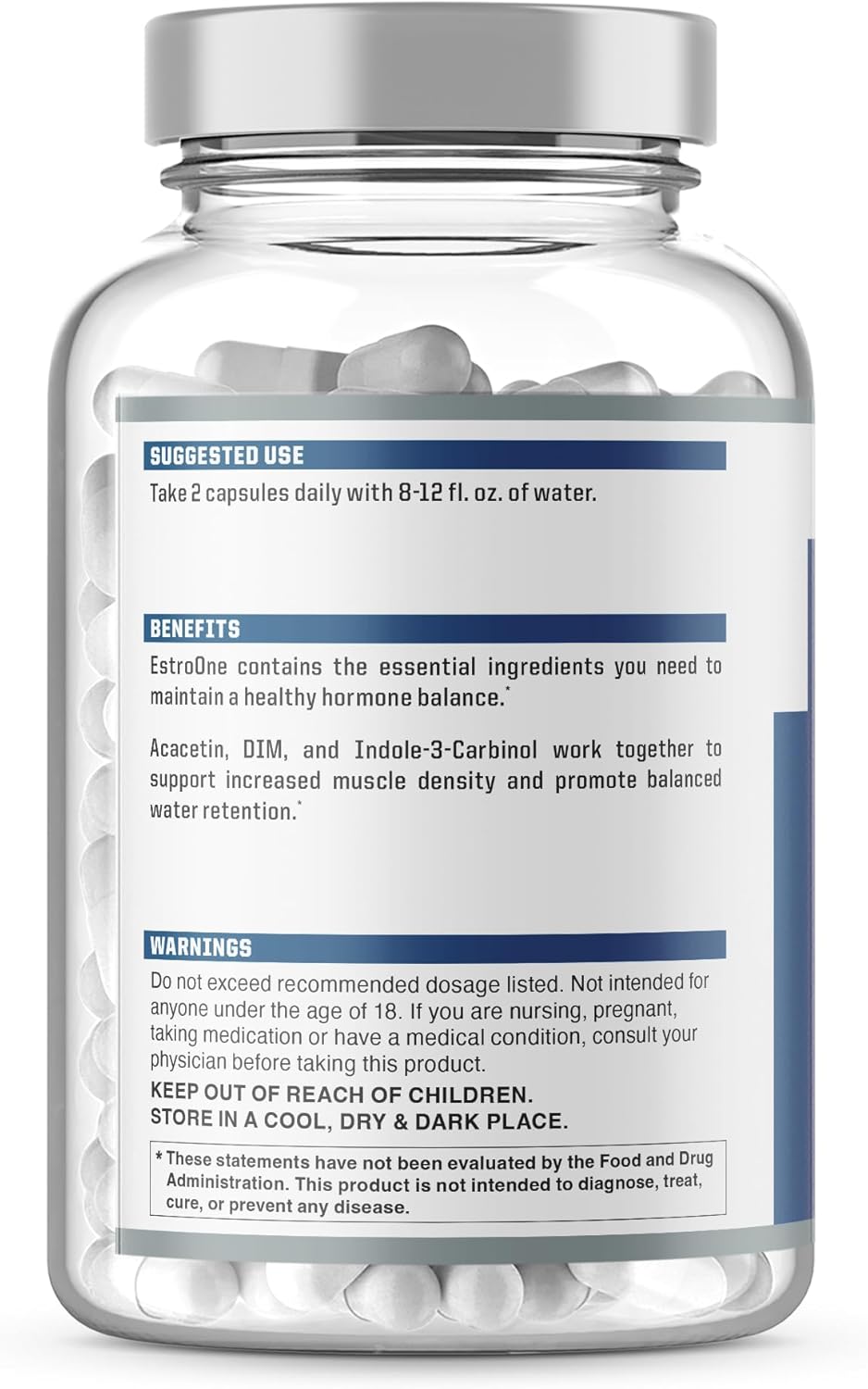 NutraOne EstroOne Hormone Support for Men Natural Strength, Mood, and Drive Support* (60 Capsules) - Image 4