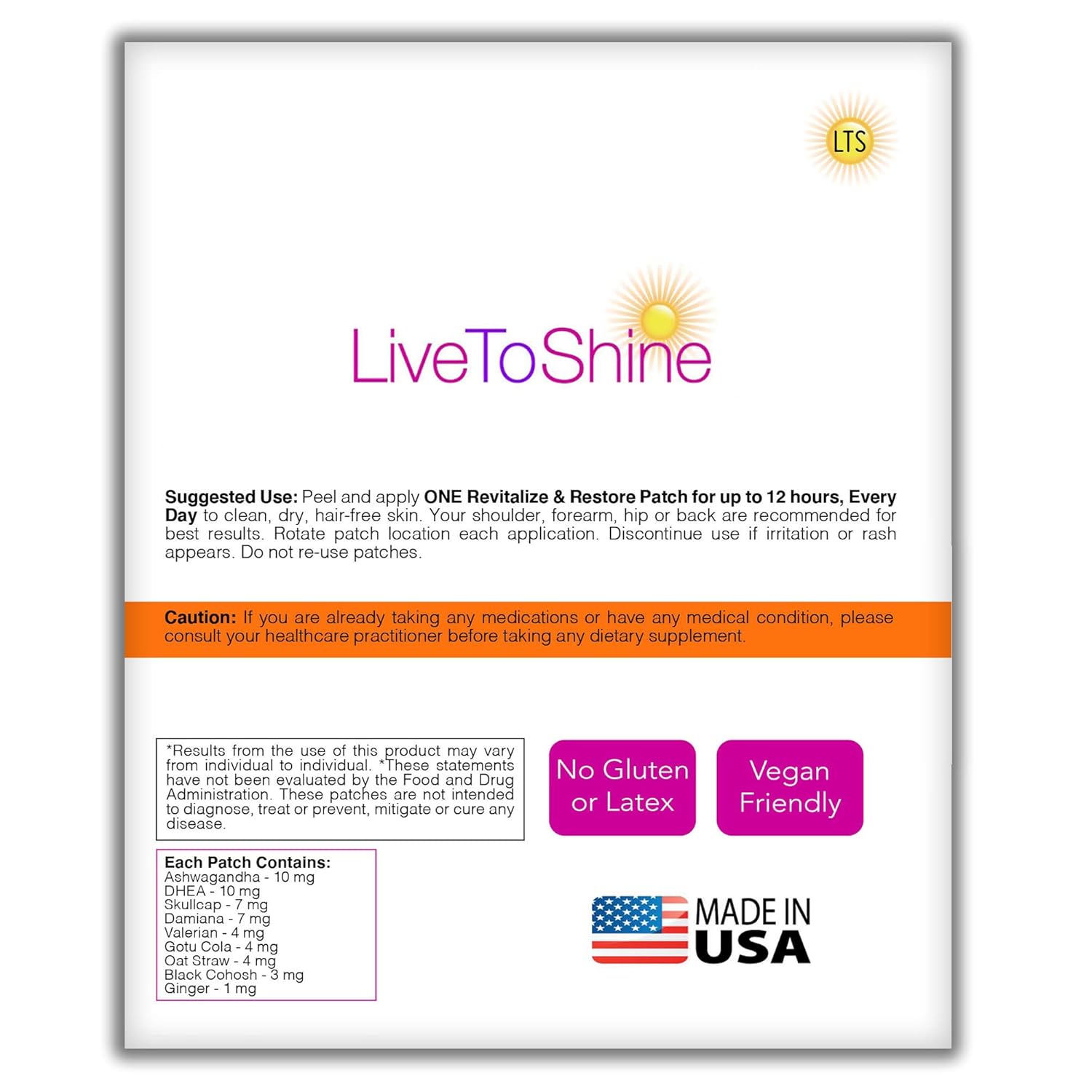 Menopause & Perimenopause Relief Patch for Women – Hot Flash, Mood & Symptom Support – Black Cohosh, Ashwagandha & More – 30 Topical Patches – USA Made by Live to Shine - Image 7