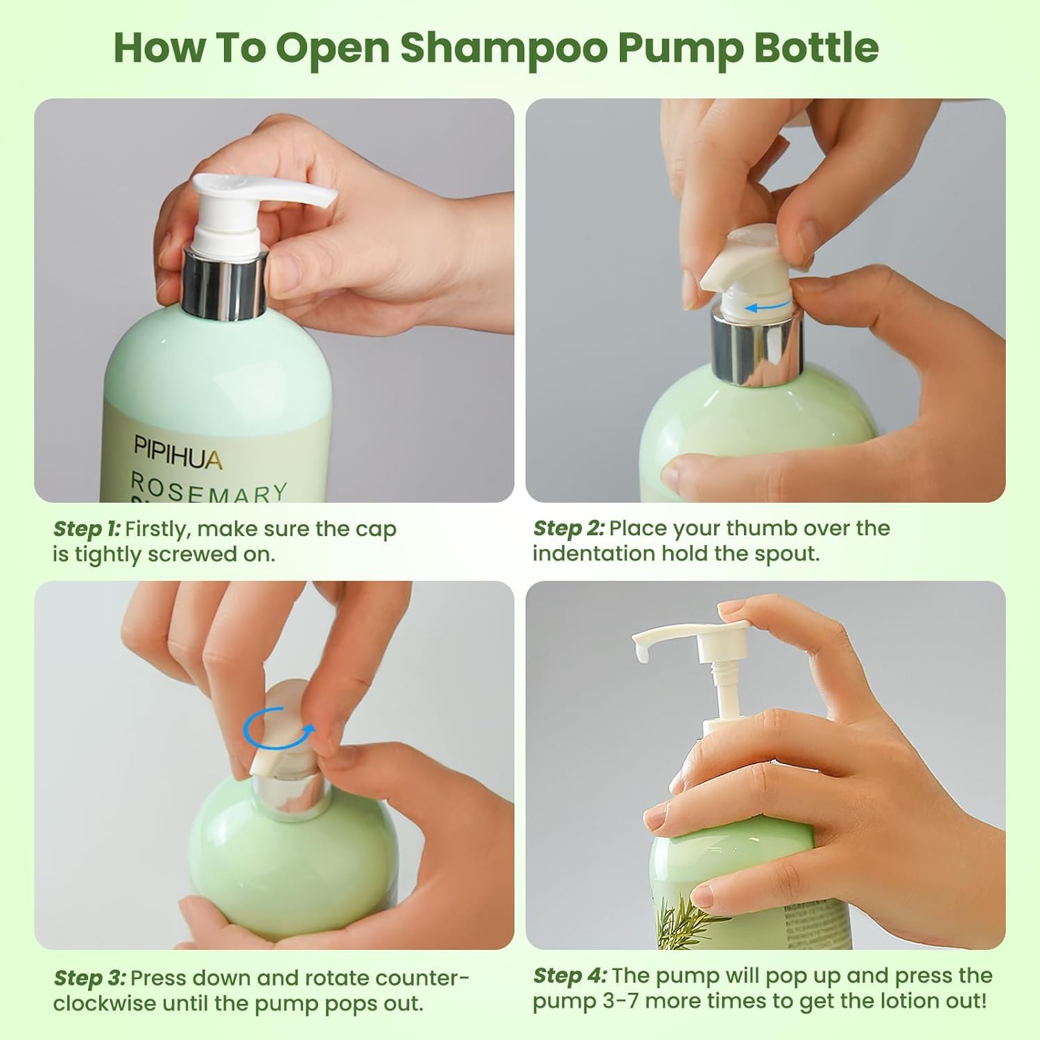 Rosemary Shampoo for Hair Growth: Thickening & Regrowth Formula for Women & Men - Rosemary Mint Strengthening Shampoo with Tea Tree Oil Biotin for Thinning & Loss Hair & Dry Damaged Care - Image 5