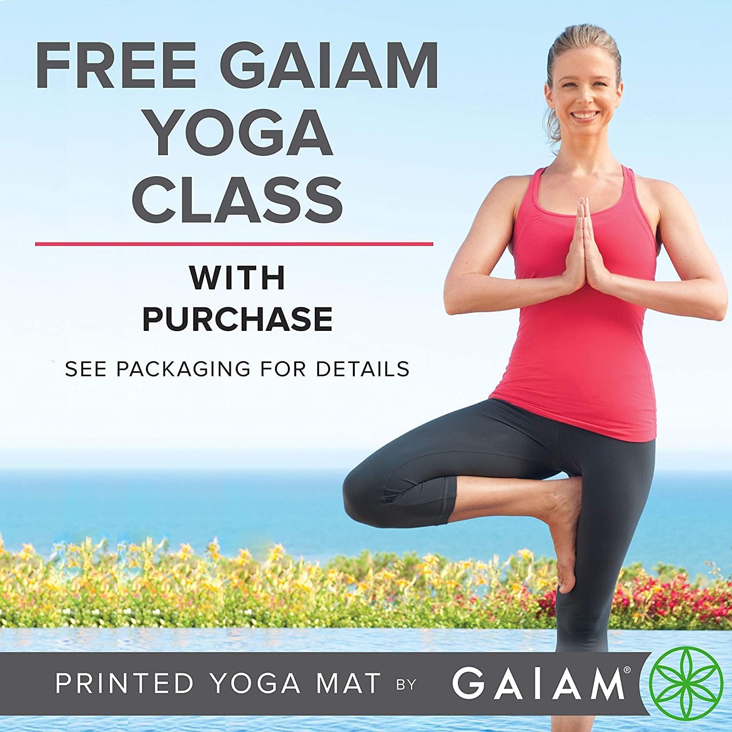 Gaiam Yoga Mat - Premium Solid Thick Non Slip Exercise & Fitness Mat for All Types of Yoga, Pilates & Floor Workouts - Image 4