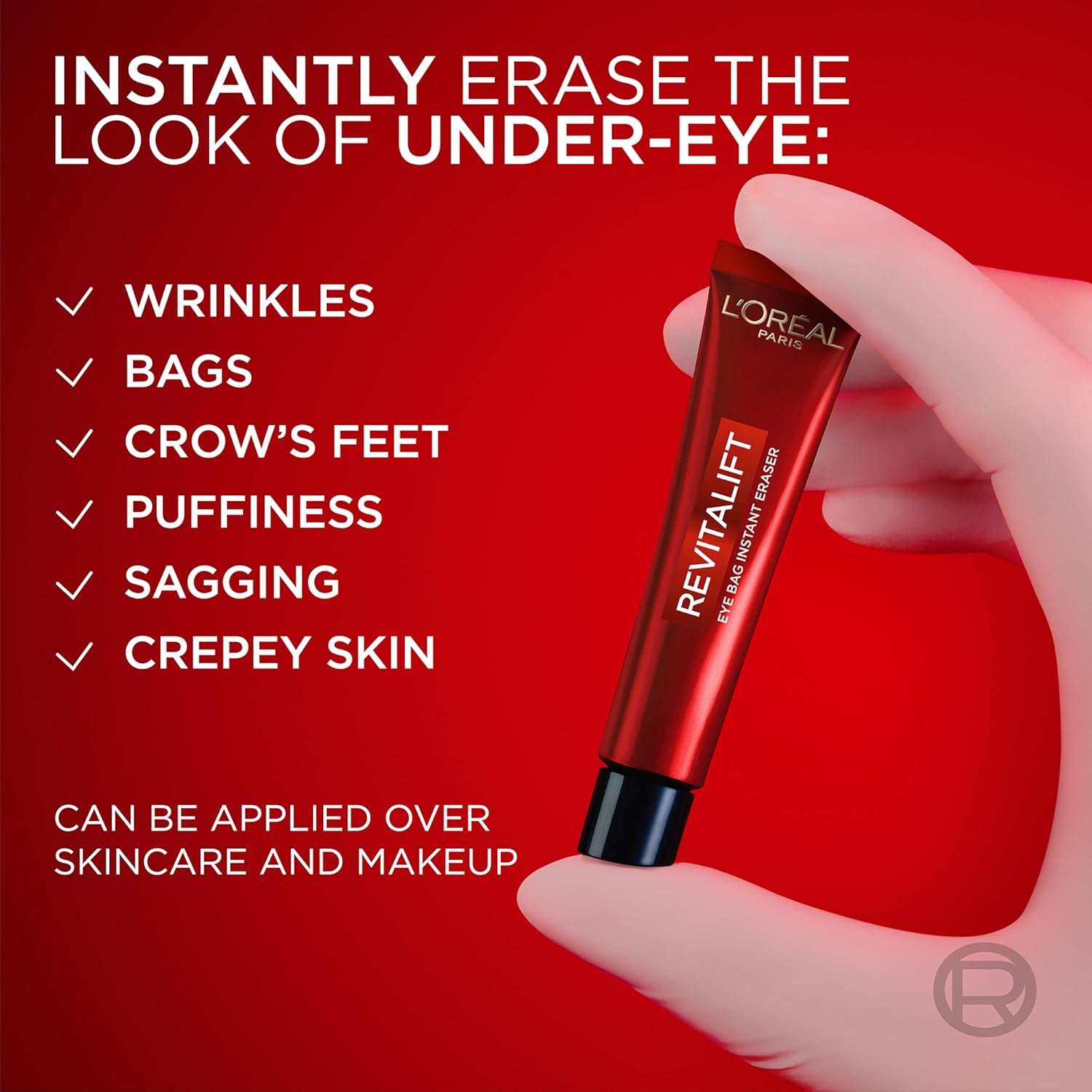 L'Oreal Paris Revitalift Triple Power Eye Bag Instant Eraser, Eye Tightener Treatment to Firm Bags, 0.5 oz + Sample - Image 2