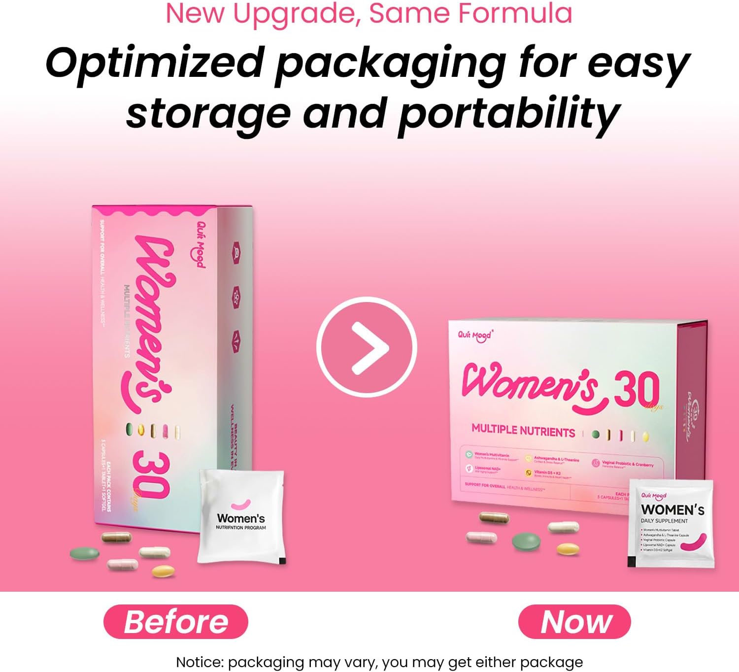 Multivitamin for Women Daily Vitamin Packs for 30 plus with D3+K2, NR1000, Probiotics & Ashwagandha | Supplement for Beauty, Stress Relief, Bone & Heart Health, Energy, Gut & Hormone Balance | 30 Day - Image 7