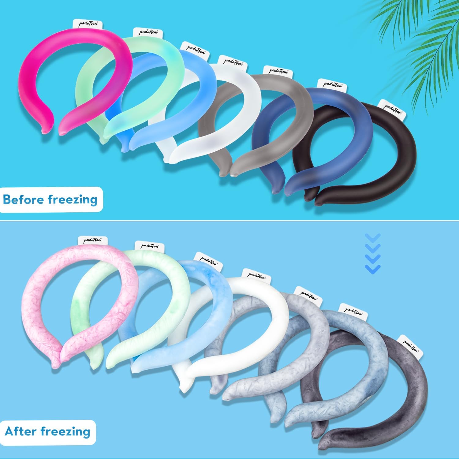 Neck CoolingTube, Reusable Ice Cooler Wearable Body CoolingProducts, Neck Coolers for Hot Weather - Image 7