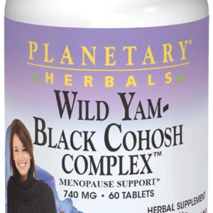 Planetary Herbals Wild Yam-Black Cohosh Complex Tablets, 60 Count