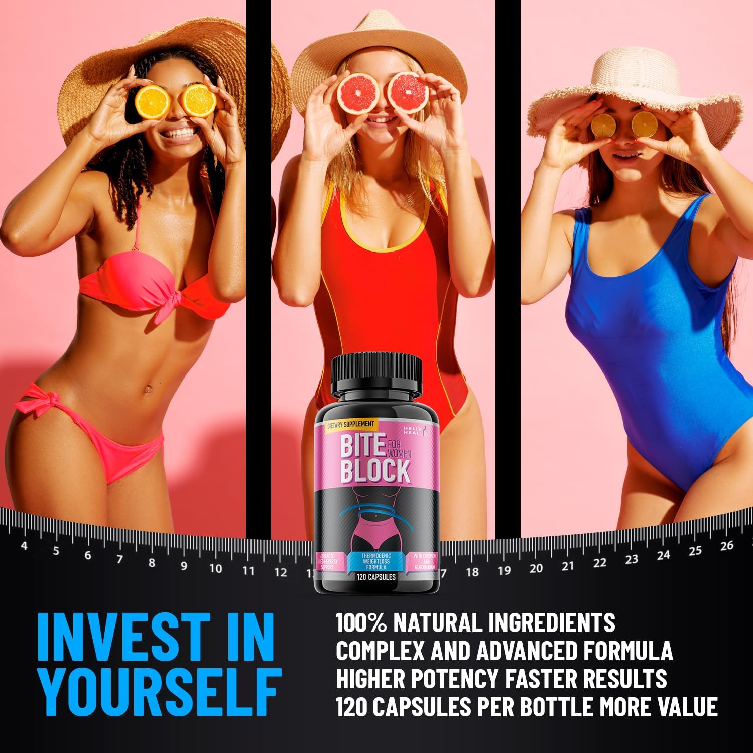 Helix Heal GLP-1 Supplement Weight Loss Diet Pills that Work Fast for Women - Appetite Suppressant for Weight Loss Women w/Chromium Picolinate & Glucomannan | 120 Capsules - 2-Month Supply - Image 5