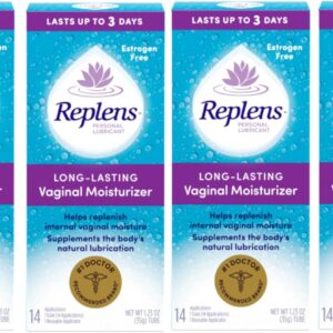Replens Long-Lasting Vaginal Moisturizer with Reusable Applicator, 14 Count - 4 Pack