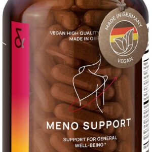 CLAV N°23 Meno Balance - Menopause Support Supplement for Women - Wild Yam, Red Clover, Siberian Rhubarb & Sage - Hot Flash, Mood & Multi-Symptom Support - 120 Vegan Capsules