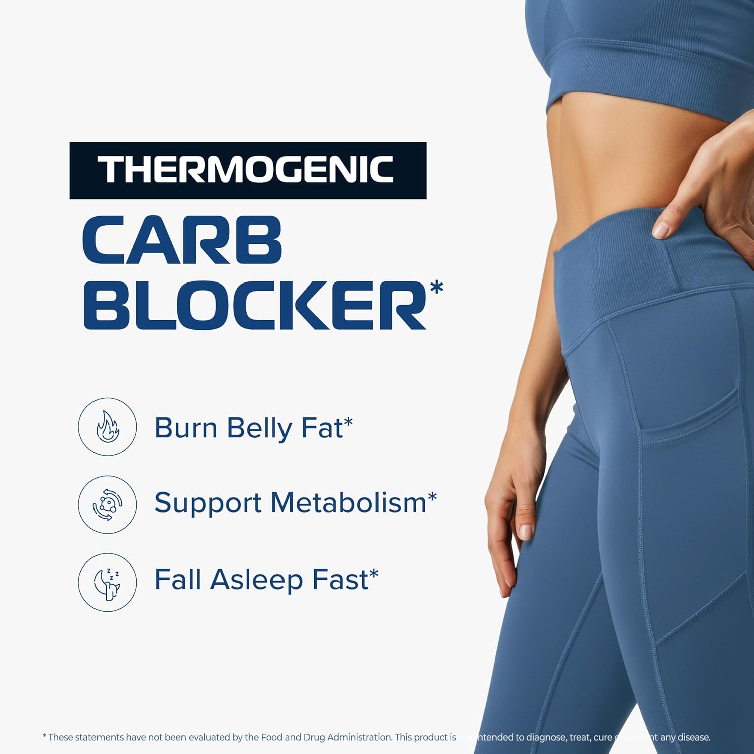 Night Time Fat Burner to Shred While You Sleep | Belly Fat Burner, Carb Blocker & Weight Loss Support Supplements | Lose Weight, Support Metabolism & Fall Asleep Fast | 60 Nighttime Diet Pills - Image 4