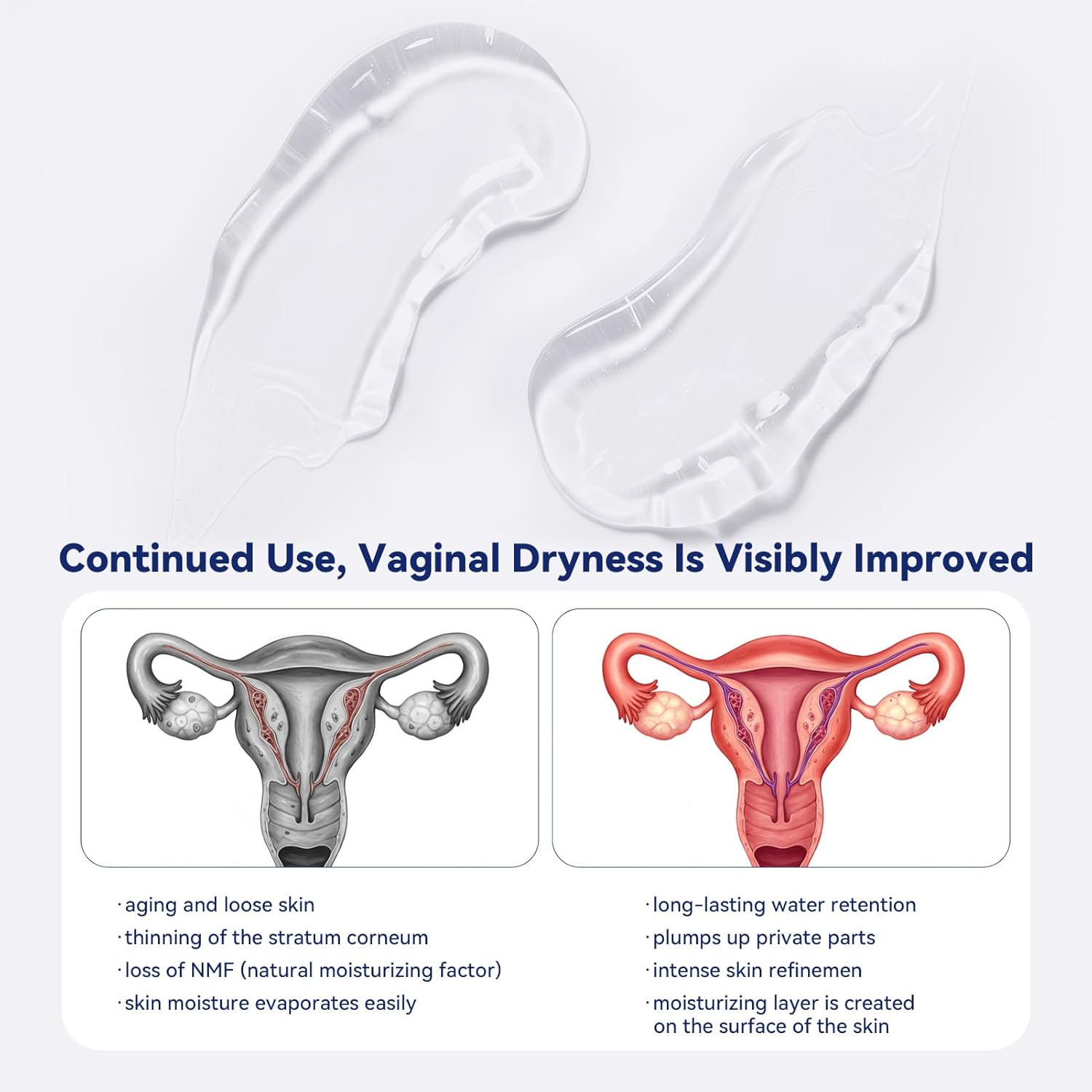 Vaginal Moisturizer, Moisturizing Vaginal Gel with 14mg Hyaluronic Acid-Natural, Gentle Hydration, Hormone-Free Gel for Dryness Relief & pH Balance (12pack) - Image 5