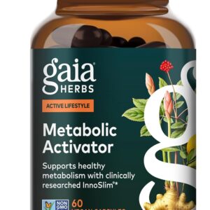 Gaia Herbs Metabolic Activator - AMPK Pathway Support with Clinically Researched Ingredients* - 60 Vegan Capsules (60 Servings)