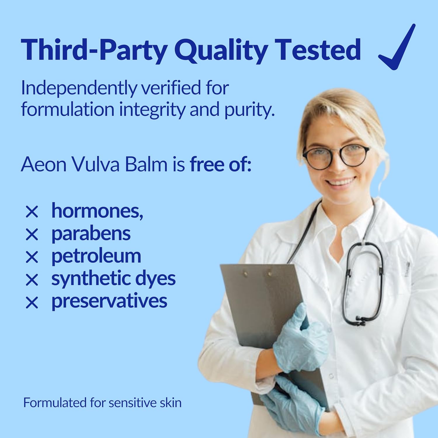 Aeon Vulva Balm – Organic External Vulvar Moisturizer for Daily Comfort & Dry, Sensitive Skin – Organic Argan & Coconut, Jojoba, Olive, Avocado Oils + Beeswax – Hormone Free, Fragrance Free - Image 7