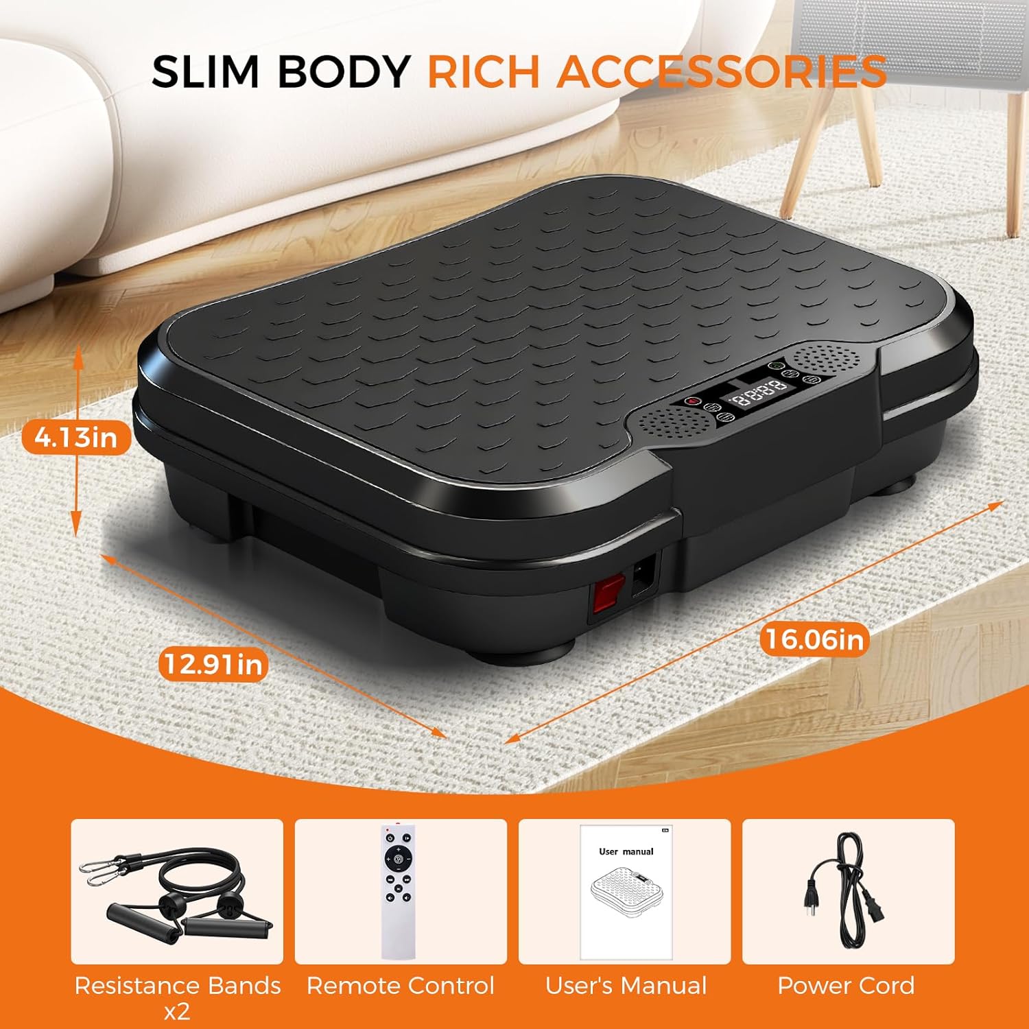 NXSCI Vibration Plate Exercise Machine,Vibrating Platform for Lymphatic Drainage with 250 Speeds,500 lbs Weight Capacity,Vibrated Plates for Weight Loss,Full Body Workout Equipment for Fitness at Home - Image 5