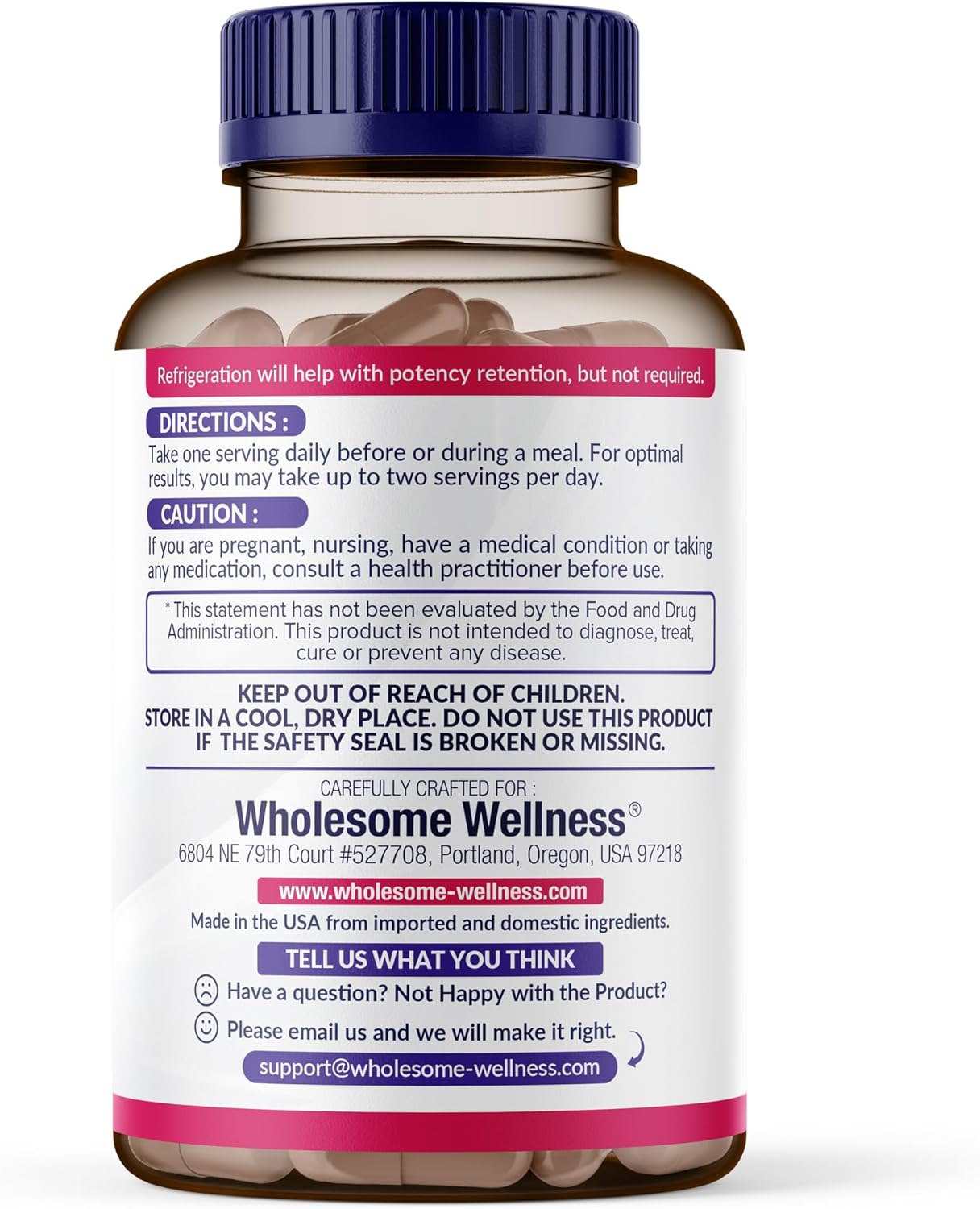 Wholesome Wellness Dr. Formulated Raw Probiotics for Women 100 Billion CFUs Capsules with Prebiotics, Digestive Enzymes, Approved for Adults, Shelf Stable Supplement - Image 8