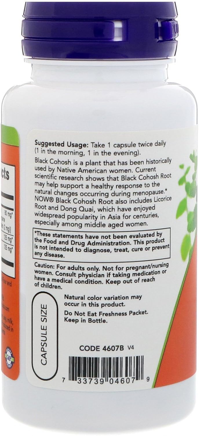 NOW Foods Black Cohosh 80 mg - Image 3