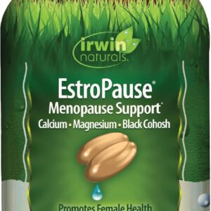 Irwin Naturals EstroPause Menopause & Women’s Health Support – 80 Liquid Soft-Gels – Gentle Hormonal Balance Formula