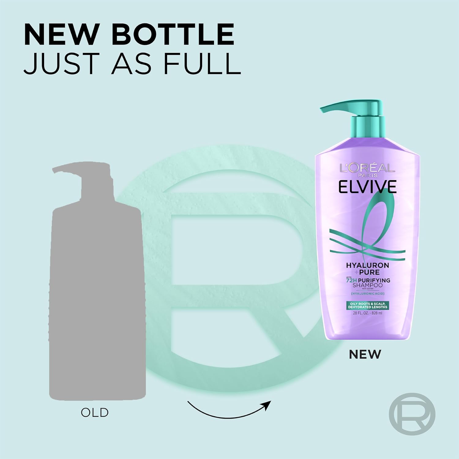 L'Oreal Paris Elvive Hyaluron + Pure 72H Purifying Shampoo for Oily Hair, Clarifying Shampoo with Salicylic Acid and Hyaluronic Acid, 28 Fl Oz - Image 5