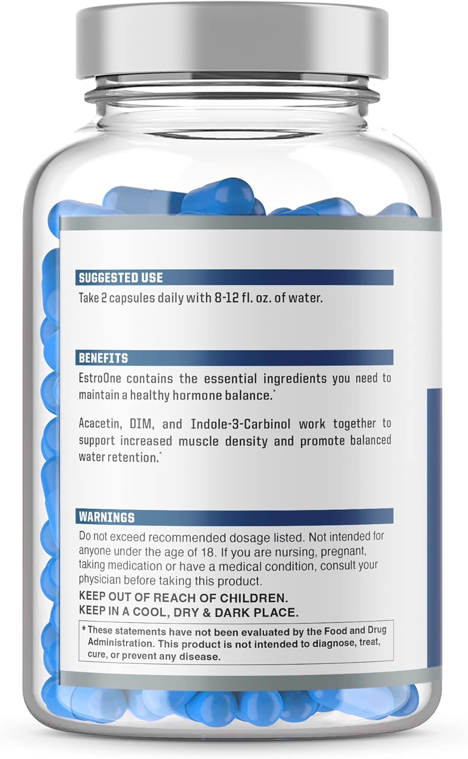 NutraOne EstroOne Hormone Support for Men Natural Strength, Mood, and Drive Support* (60 Capsules) - Image 2