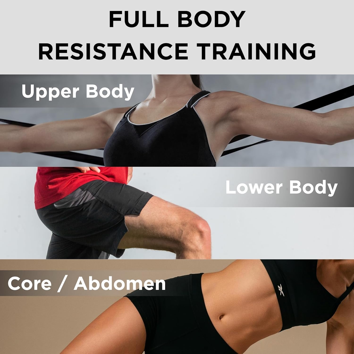 THERABAND Resistance Bands Set, Elastic Bands for Exercise & Physical Therapy, Strength Training for Upper & Lower Body Fitness - Image 6