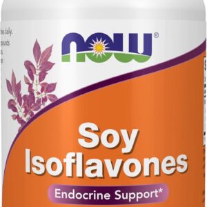 NOW Foods Supplements, Soy Isoflavones, 60 mg (Plant Compounds Particularly Concentrated in Soybeans, like Genistein, Daidzein and Glycitein), 120 Veg Capsules