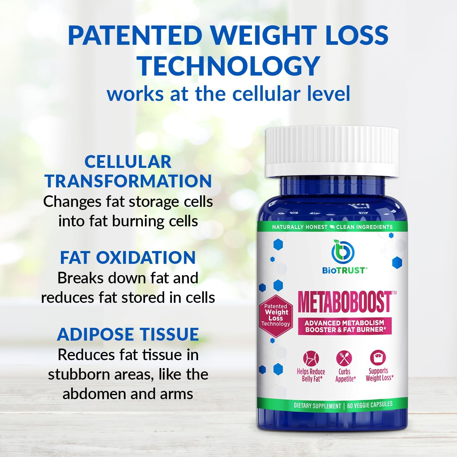 BioTrust MetaboBoost Weight Loss Supplement - Appetite Suppressant | Calorie Fat Burner | Metabolism Booster - Clinically-Studied Diet Pills with Berberine for Holistic WeightLoss Support- 60 Capsules - Image 4
