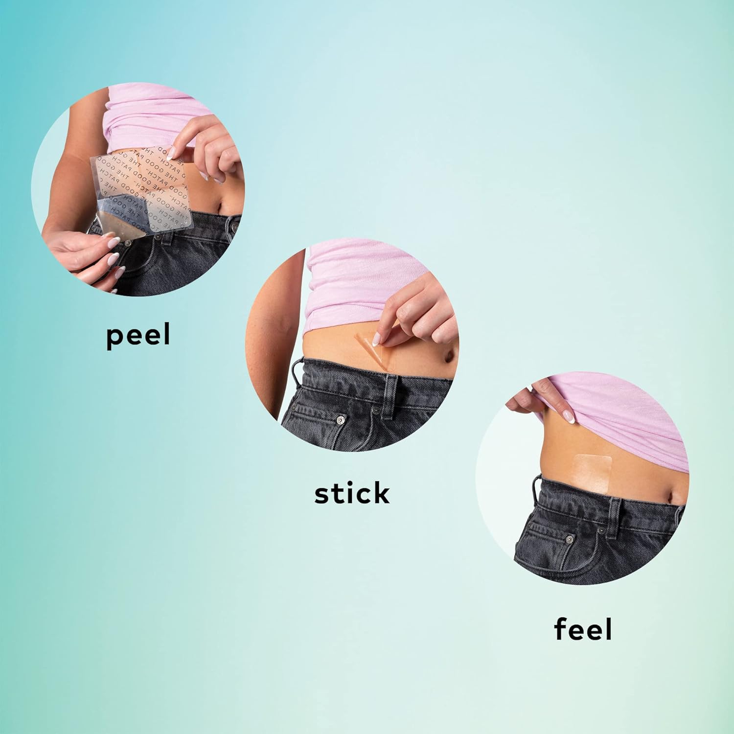 The Good Patch Hot Flash Hemp Menopause Patches Support for Women, Sustained Release, Natural Patch with Hemp Extract, Black Cohosh, Black Pepper, Plant Powered Wearable Wellness (8 Total Patches) - Image 5