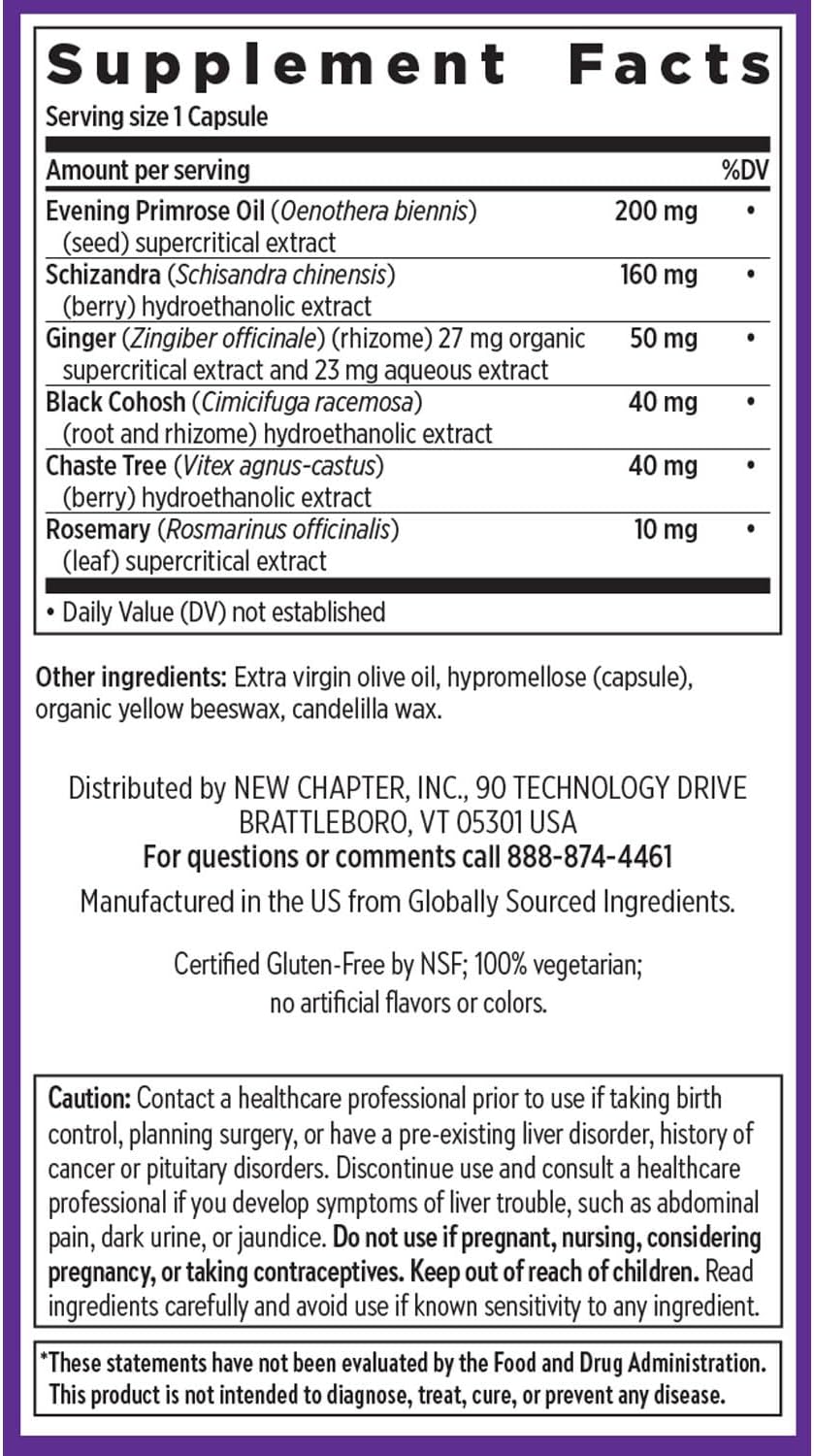 New Chapter Menopause Supplement - Estrotone Herbal Hormone Balance for Women in Perimenopause, with Black Cohosh for Hot Flash Relief & to Reduce Night Sweats + Vitex, No Added Hormones - 30 ct - Image 6