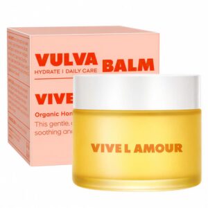 Vive L'Amour Organic Vulva Balm – External Intimate Moisturizing Care for Dry, Sensitive Skin During Menopause & Hormonal Changes – Hormone-Free Comfort Balm – 2 oz