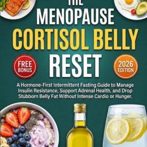 The Menopause Cortisol Belly Reset: A Hormone-First Intermittent Fasting Guide to Manage Insulin Resistance, Support Adrenal Health, and Drop Stubborn Belly Fat Without Intense Cardio or Hunger.