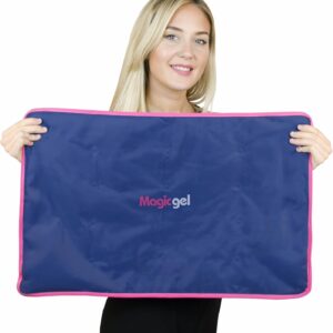 Extra Large & Reusable Ice Pack (15 x 23.5 inches, XL) for Maximum Back and Full Body Pain Relief from Injuries, Swelling, Bruises, Sprains | Ice Blanket for Sleeping & Physical Therapy | By Magic Gel