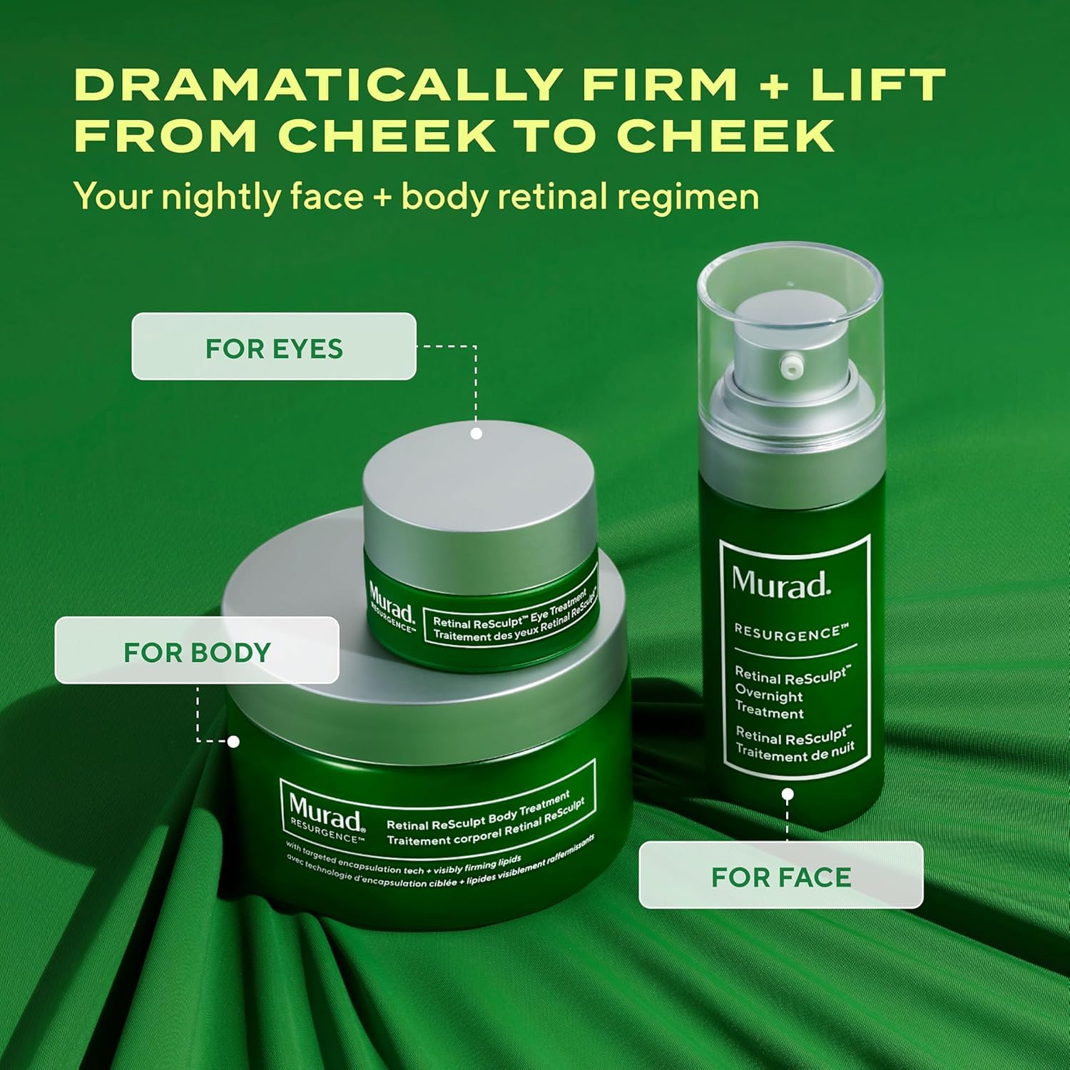 Murad Retinal ReSculpt Body Treatment – Encapsulated Retinal, Shea & Avocado Extract Body Cream to Firm, Lift, and Smooth Crepey Sagging Skin, Targeting Cellulite and Stretch Marks Nightly – 5.0 Fl Oz - Image 3