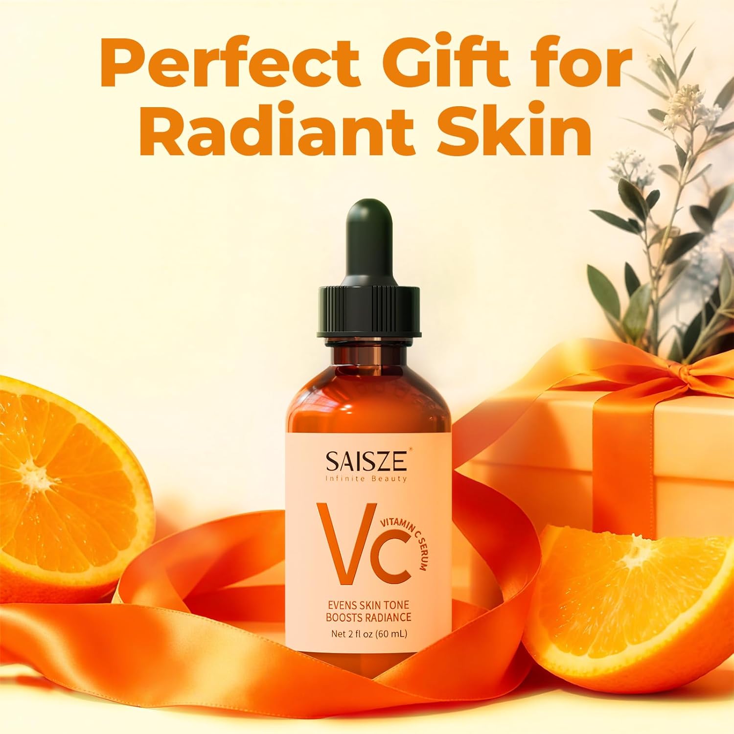 Vitamin C Serum for Face – Brightening & Hydrating Serum with Hyaluronic Acid for Dark Spots & Smooth Skin (60ml) - Image 6