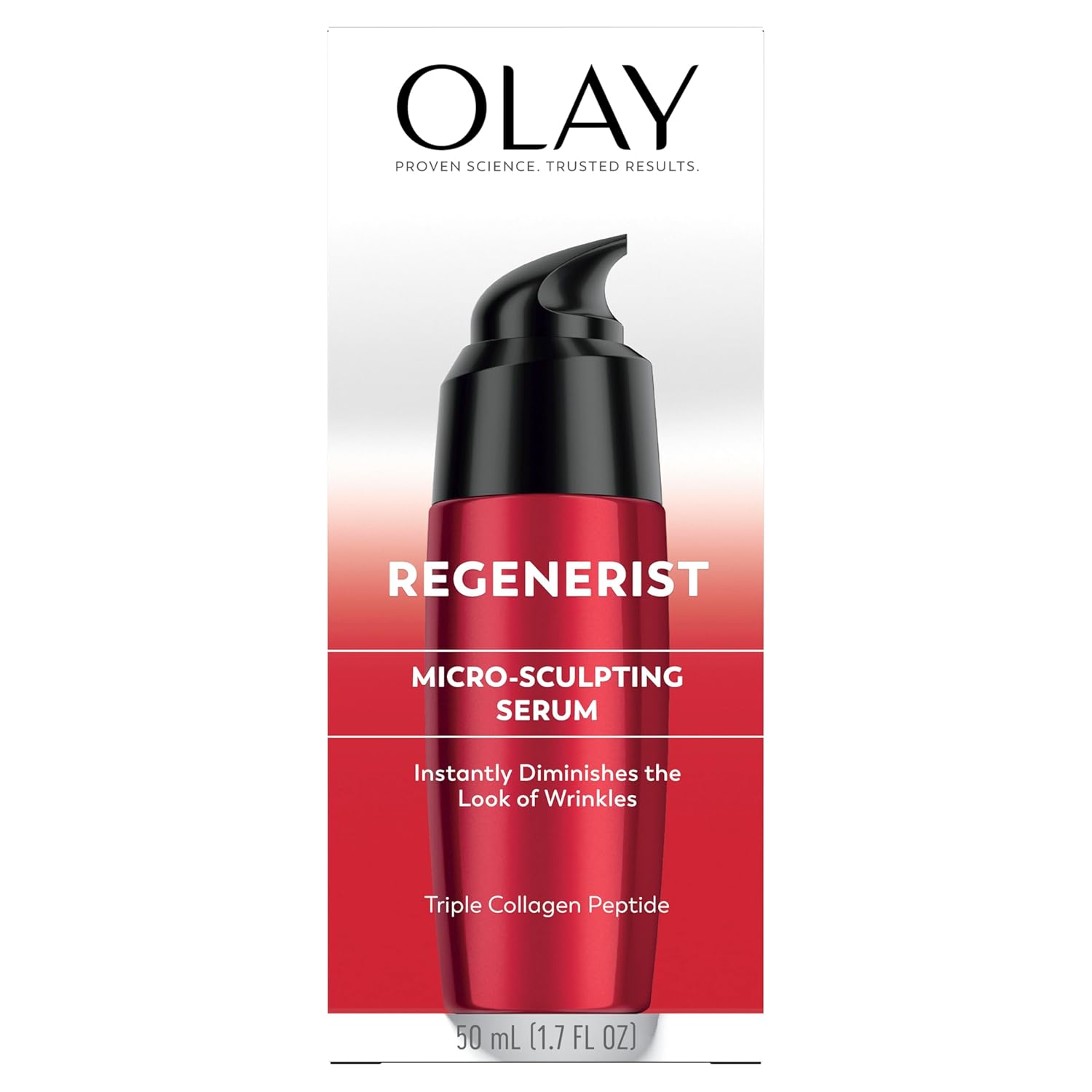 Olay Regenerist Micro-Sculpting Serum, Face Serum for Women, Fragrance-Free, Anti-Aging, Anti-Wrinkle, Firming Skin Care - Triple Collagen Cream, Peptide, Niacinamide, 1.7 Oz - Image 7