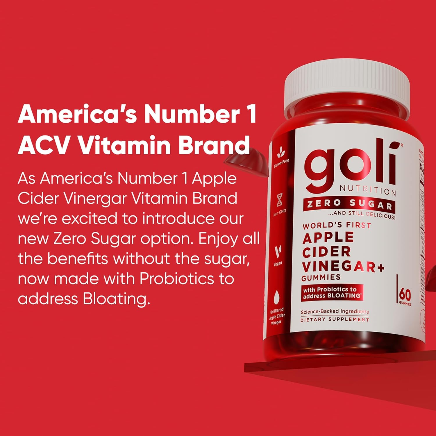 Goli Zero Sugar Trio - World's First 3-in-1 Pre, Post, Probiotic, Apple Cider Vinegar with Vitamin B12 and Probiotics, Ashwagandha & L-Theanine, Vitamin D Gummies, 90 Count (3-Bottle Set) - Image 10