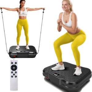 NXSCI Vibration Plate Exercise Machine,Vibrating Platform for Lymphatic Drainage with 250 Speeds,500 lbs Weight Capacity,Vibrated Plates for Weight Loss,Full Body Workout Equipment for Fitness at Home