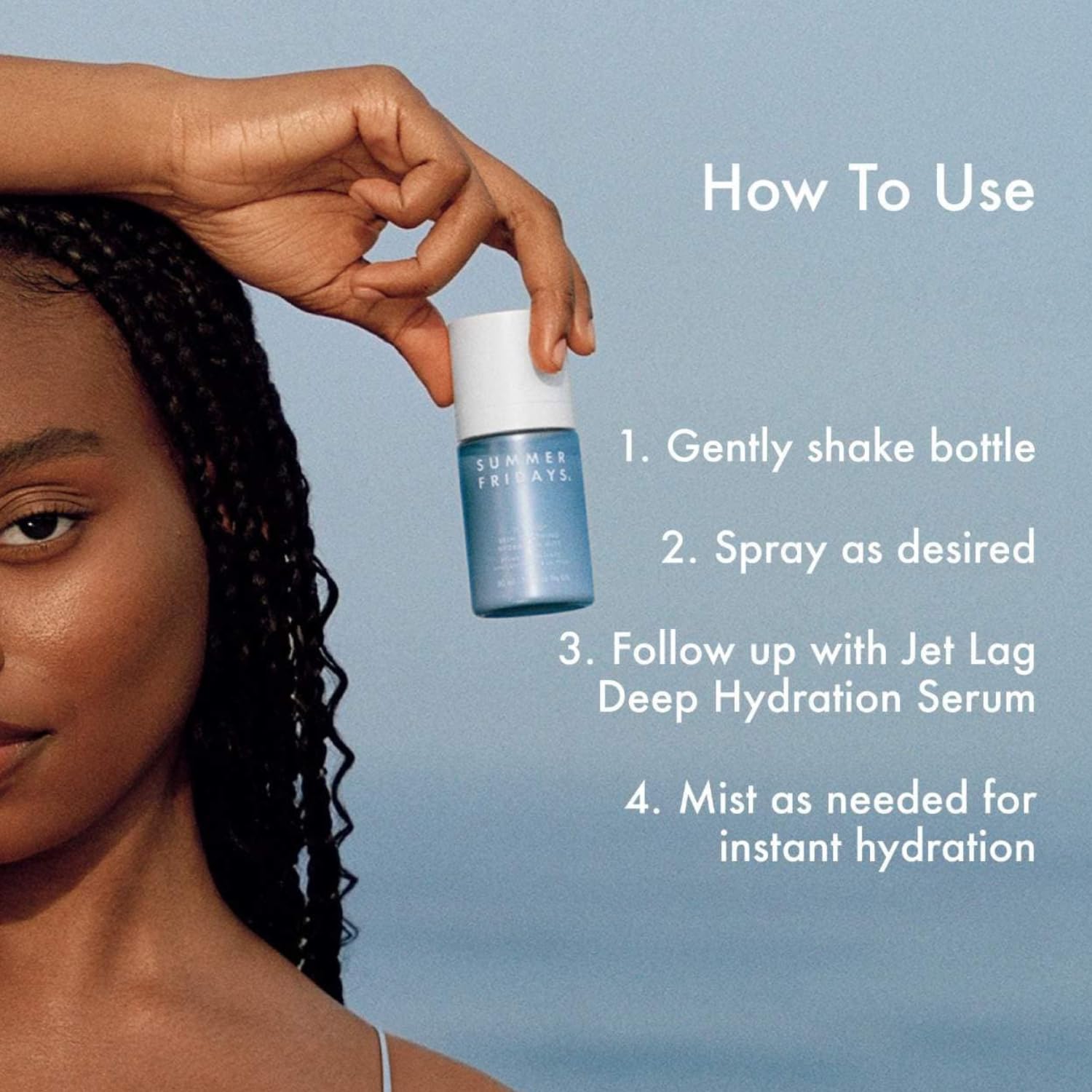 Summer Fridays Jet Lag Hydration Face Mist – Soothing Facial Spray for Glow & Skin Barrier Support (1.7 oz) - Image 5