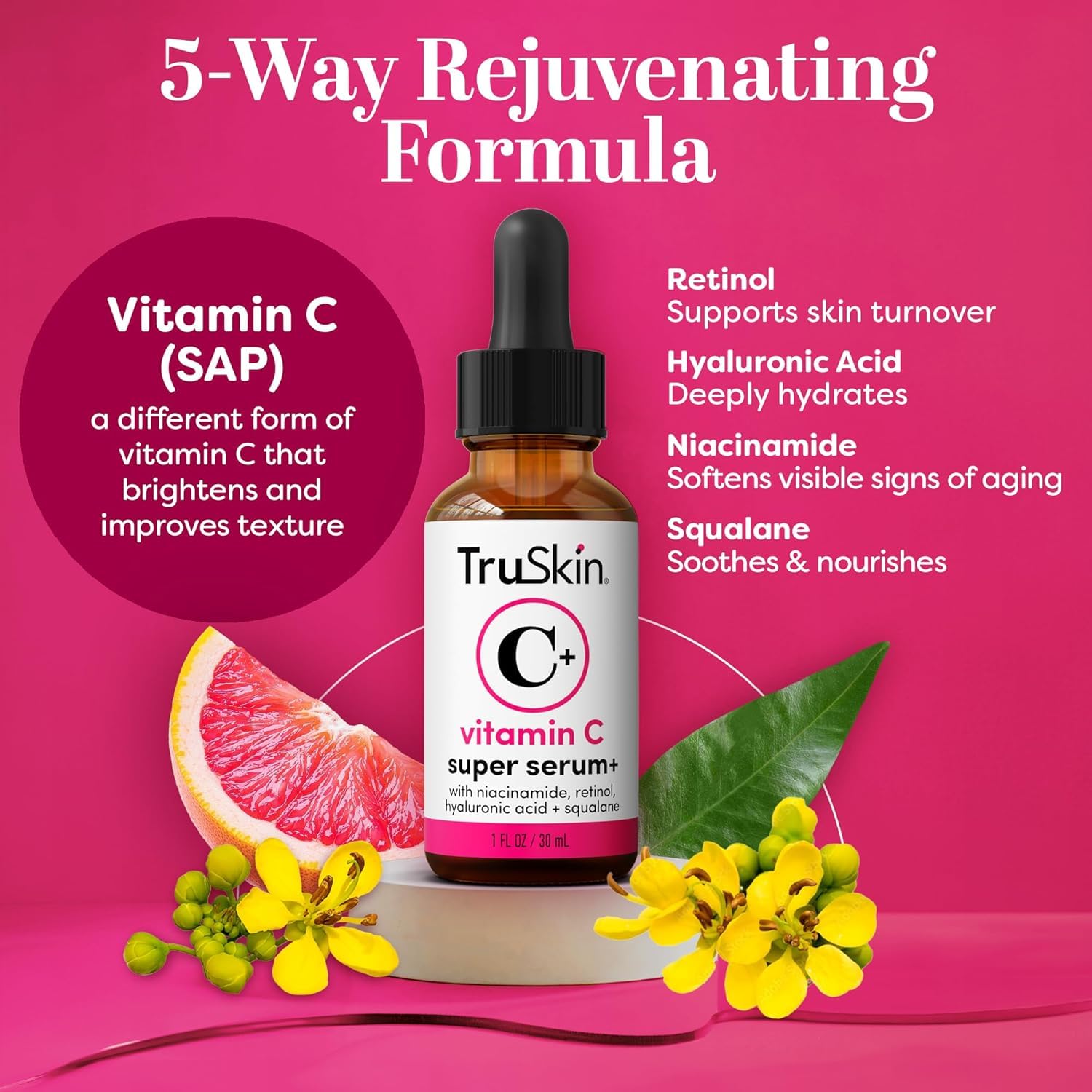 TruSkin Super C Duo – Vitamin C Serum & Brightening Moisturizer Set for Hydrated, Smooth & Radiant Skin - Image 2