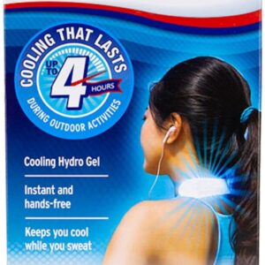 BeKOOOL® Active Cooling Patches (4 Count) – Instant Neck Cooling Relief for Sports, Outdoor Activities & Heat Relief – Portable Hydro Gel Cooling Pads