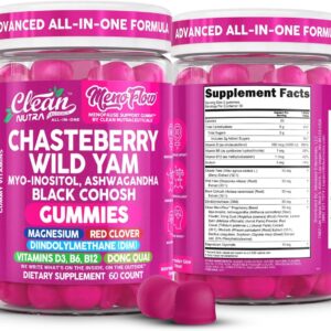 Clean Nutra Menopause Gummies – Hormone Balance Support with Black Cohosh, DIM & Magnesium for Women