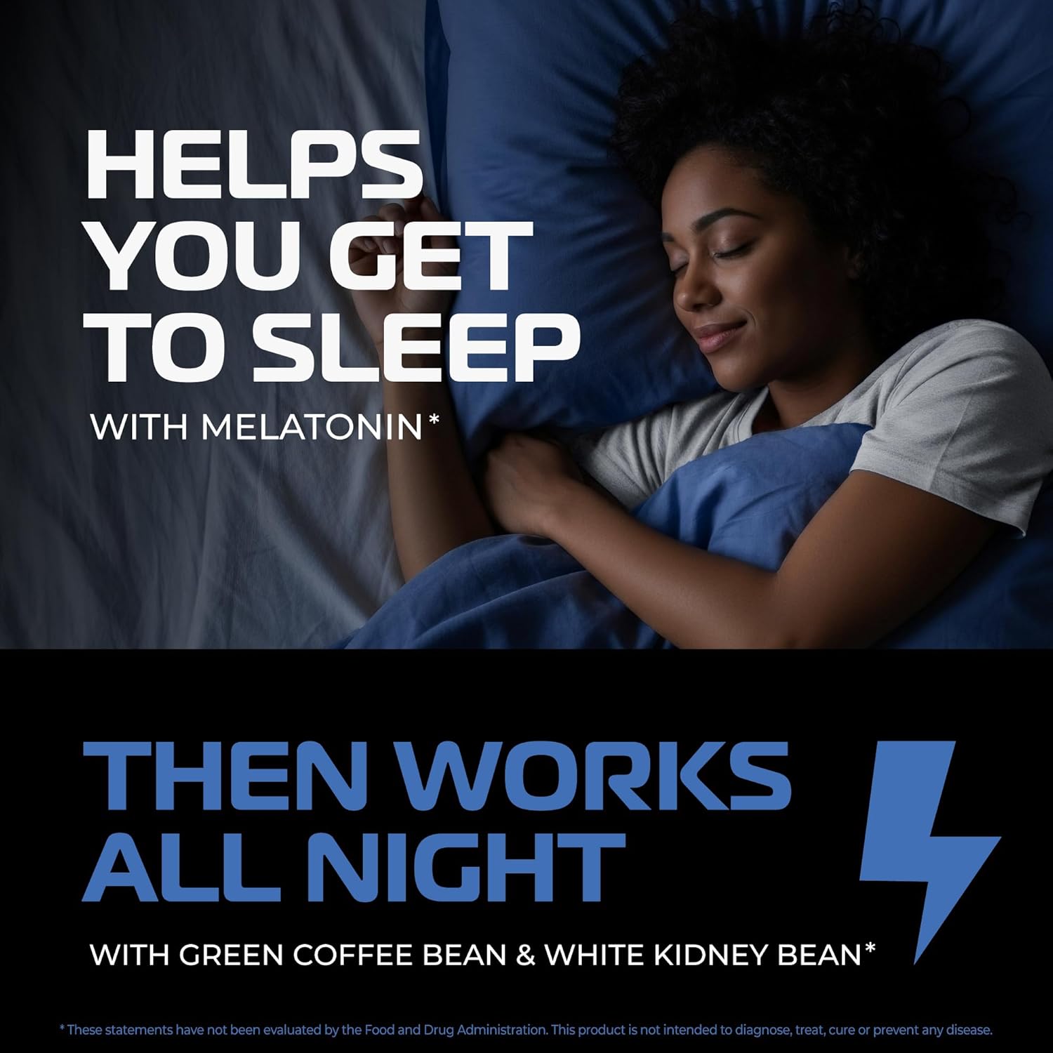 Night Time Fat Burner to Shred While You Sleep | Belly Fat Burner, Carb Blocker & Weight Loss Support Supplements | Lose Weight, Support Metabolism & Fall Asleep Fast | 60 Nighttime Diet Pills - Image 2