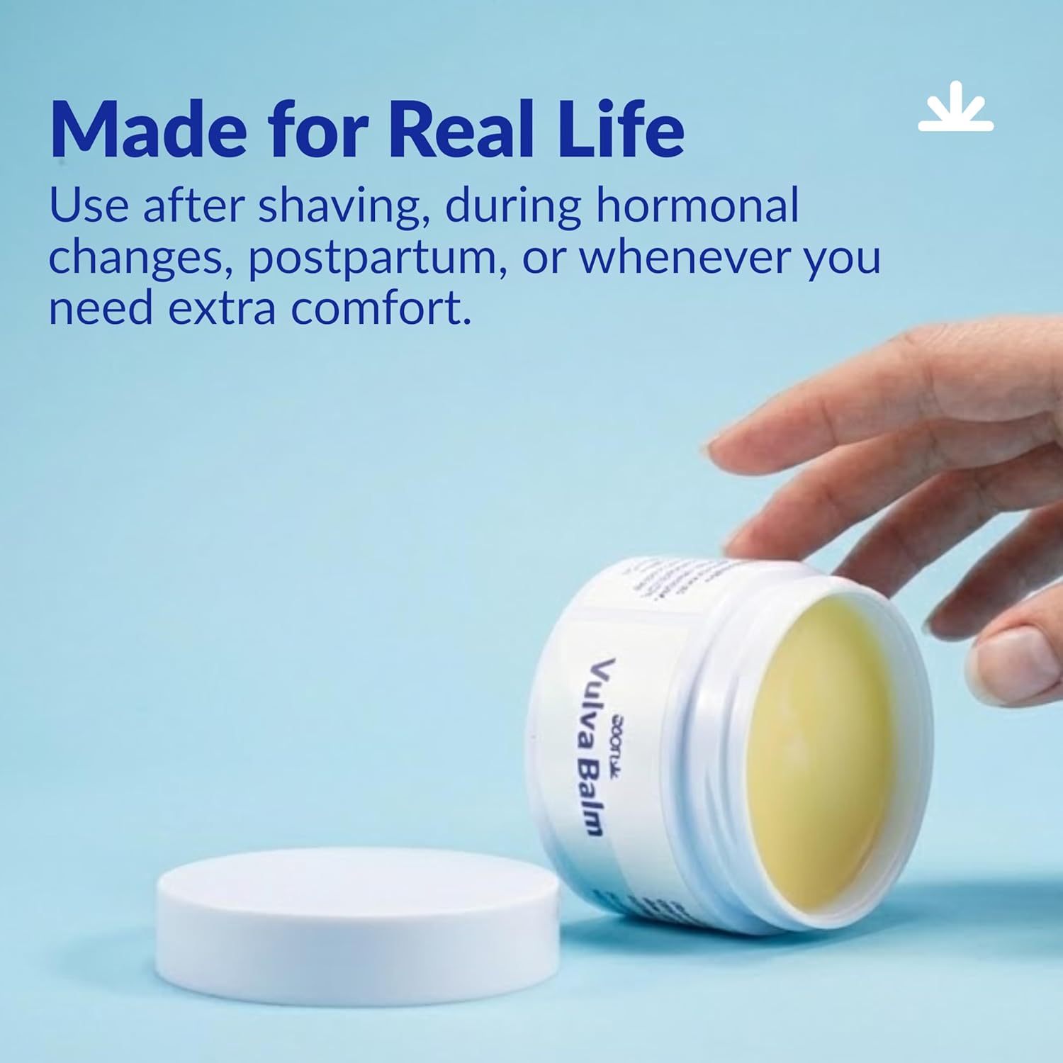 Aeon Vulva Balm – Organic External Vulvar Moisturizer for Daily Comfort & Dry, Sensitive Skin – Organic Argan & Coconut, Jojoba, Olive, Avocado Oils + Beeswax – Hormone Free, Fragrance Free - Image 3
