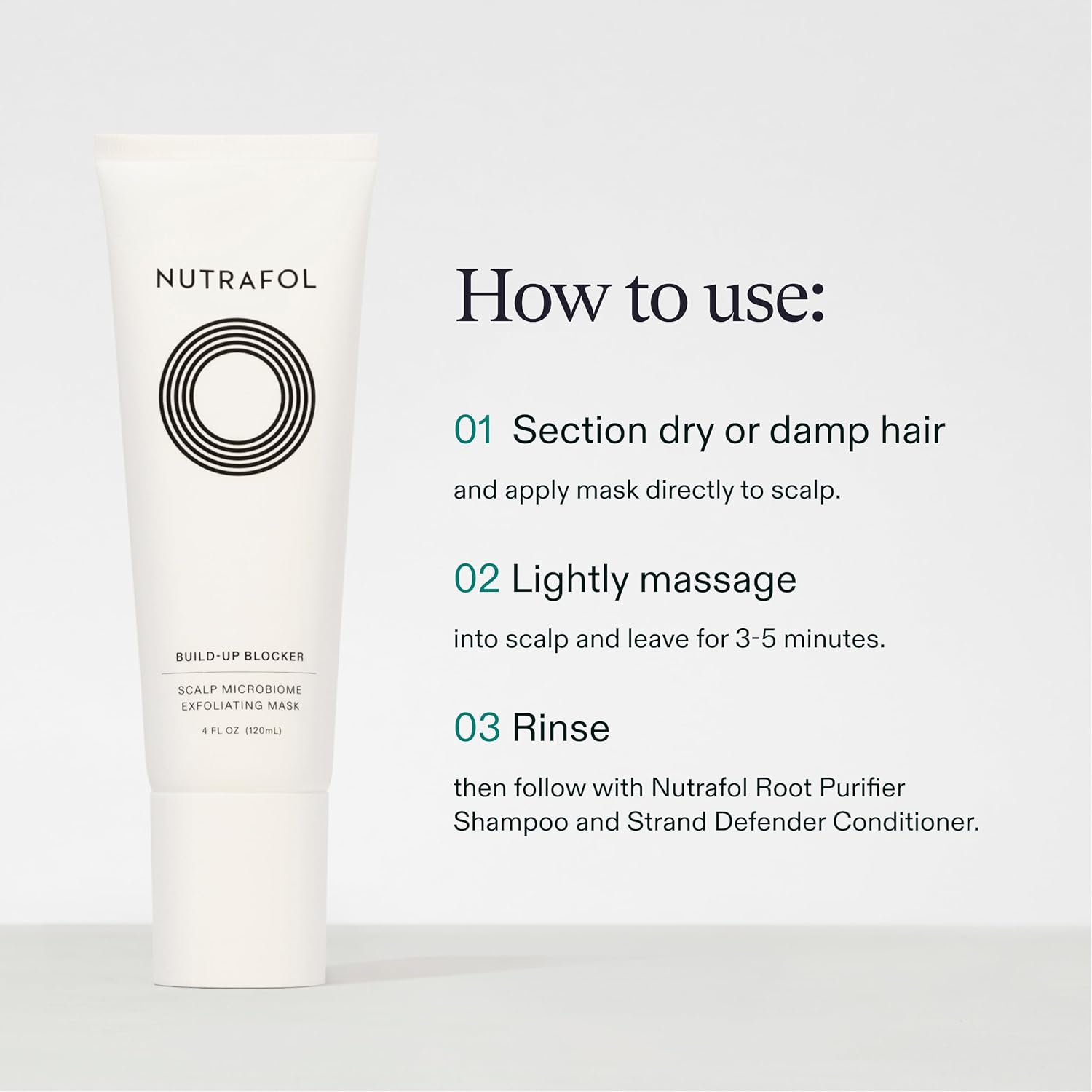 Nutrafol Exfoliating Scalp Mask, Eliminates Product Build-up and Oil for Healthier Hair and Scalp, Physician-formulated for Thinning Hair, Color and Extension Safe - 4 Fl Oz Bottle - Image 8