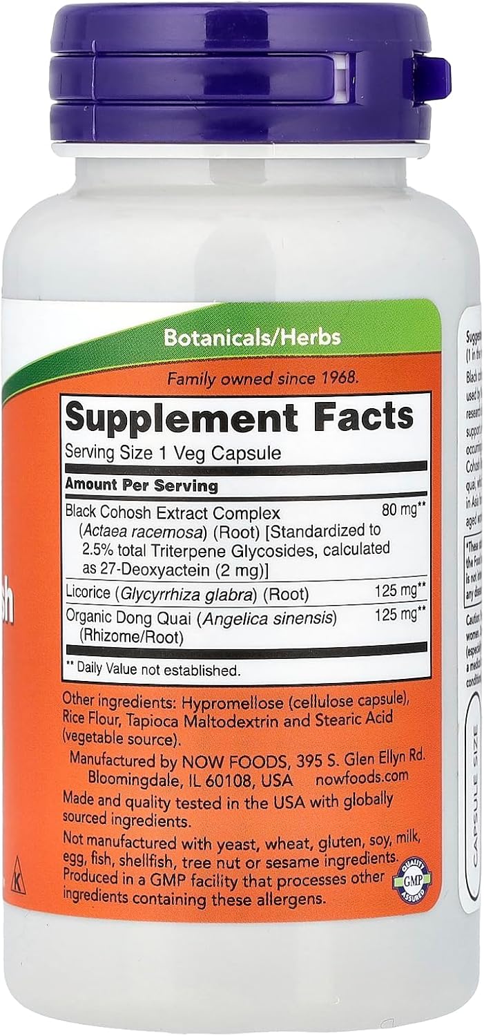 NOW Foods Black Cohosh 80 mg - Image 2