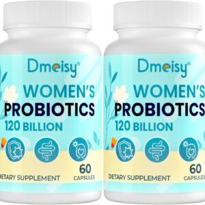 120 Billion CFU Probiotic - Menopause Support Probiotics for Women, Natural Menopause Probiotic Supplement for Hot Flashes Night Sweats Mood Swings Hormone Balance Gut & Immune Health- 120 Caps