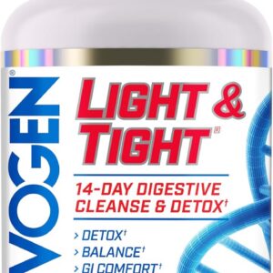 Evogen Light & Tight | GLP-1 Support | 14 Day Colon Cleanser & Detox for Weight Loss | Gut Cleanse | Body Detox Pills for Men & Women | Immune Health, Boost Energy & Improves Nutrient Absorption.